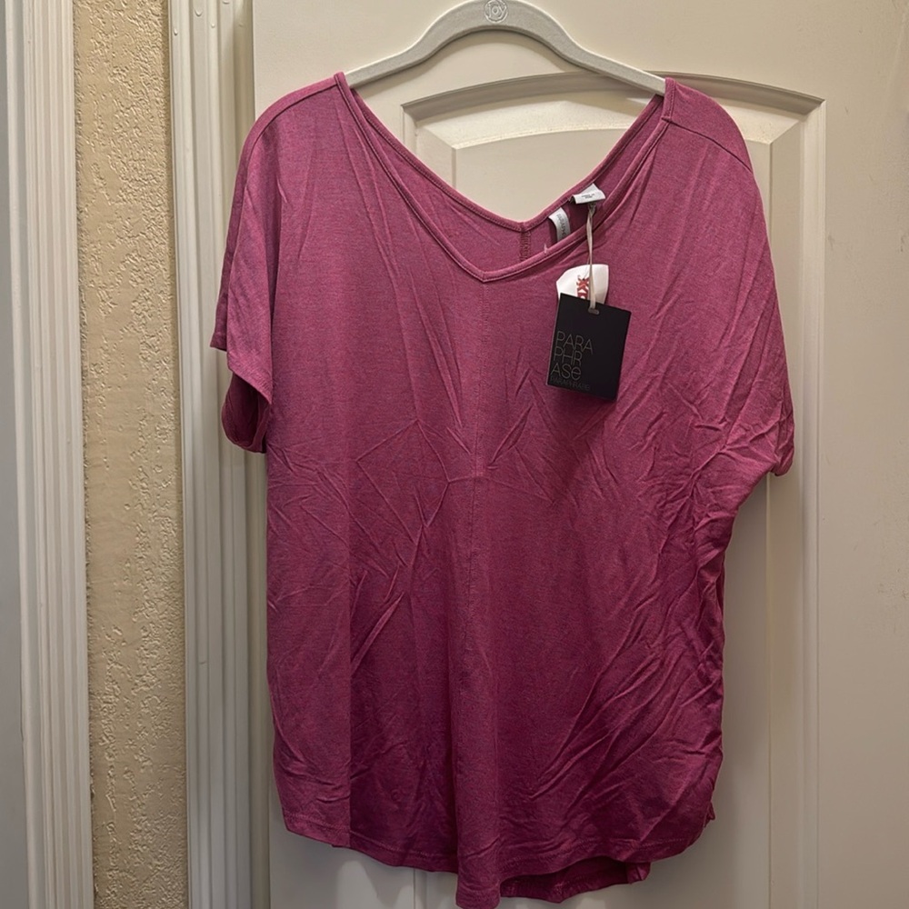 Pink/Purple Short Sleeve Shirt